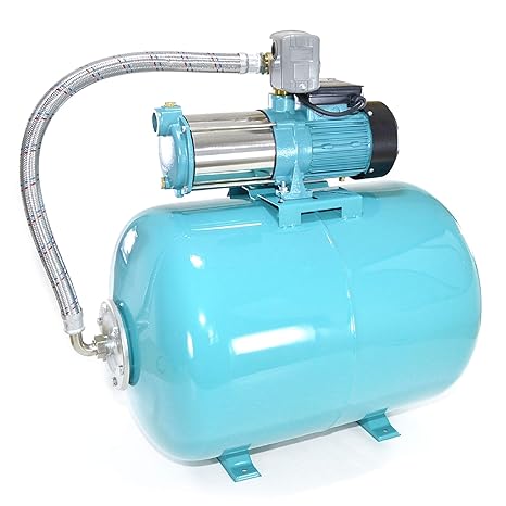 100 L Hauswasserwerk Pumpe 1300 INOX Edelstahl Hauswasserautomat Gartenpumpe