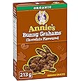 ANNIE'S Chocolate Graham Cookies Snacks, Organic, No Artificial Flavours, No Synthetic Colours, 213 Grams Package of Bunny Sh