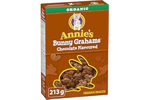 ANNIE'S Chocolate Graham Cookies Snacks, Organic, No Artificial Flavours, No Synthetic Colours, 213 Grams Package of Bunny Sh
