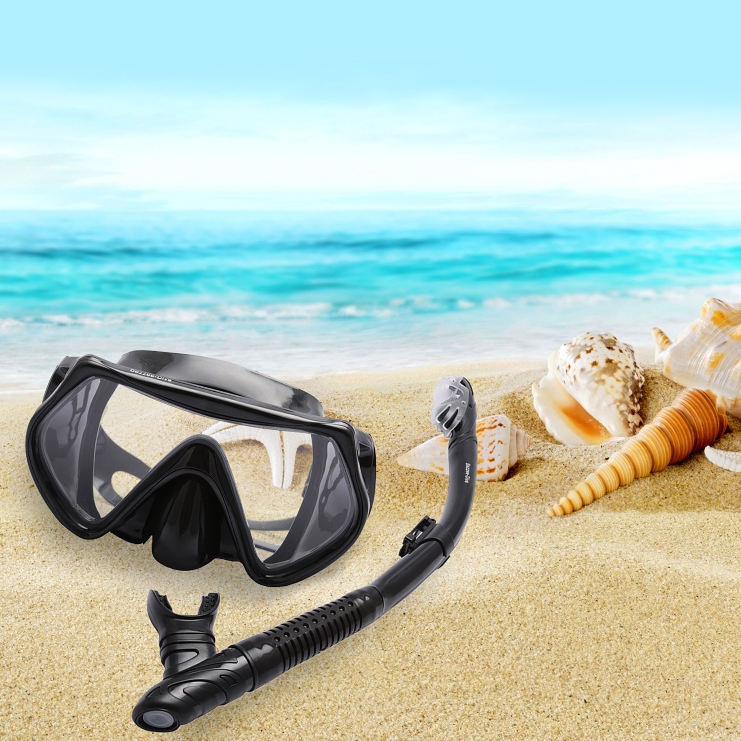 Bezzee Dive Gafas de buceo – impermeable – silicona – visión clara
