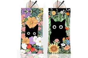 Anikathy 2Pcs Sunglass Eyeglass Glasses Case Soft PU Leather with Cleaning Cloth Cute Glasses Pouch Bag for Men Women Girs