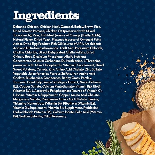 BLUE BUFFALO BABY BLUE NATURAL SMALL BREED PUPPY DRY DOG FOOD, HEALTHY GROWTH FORMULA WITH DHA, CHICKEN AND OATMEAL RECIPE, 4-LB BAG