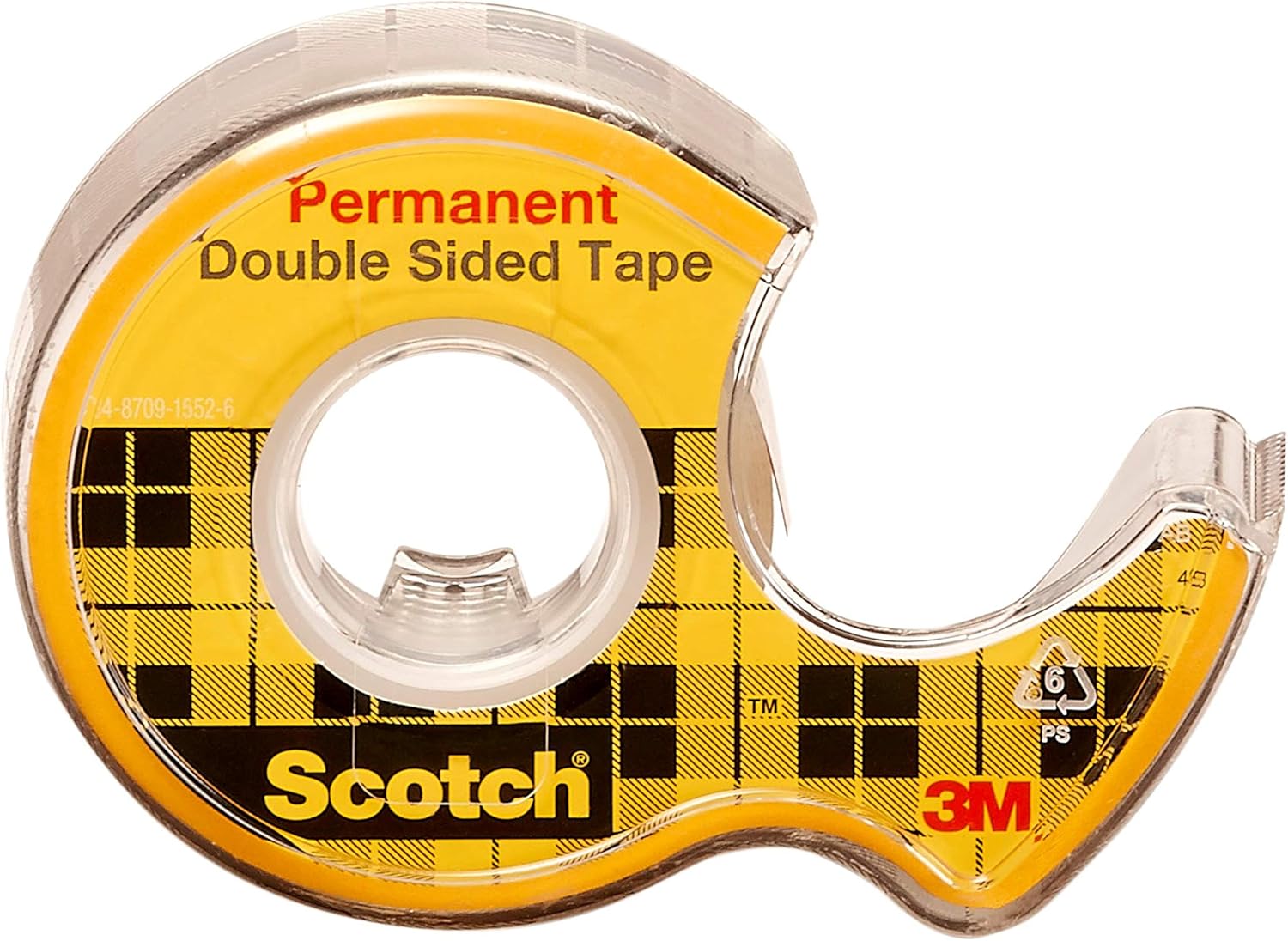 Scotch Double Sided Tape, Permanent, 3/4 in x 300 in, 1 Dispenser/Pack (237) : Clear Tapes : Office Products