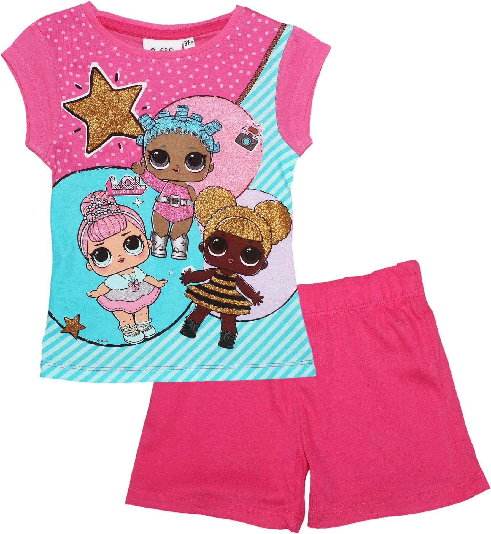 LOL SURPRISE Doll Girls Kids Short Sleeve Pyjama Set