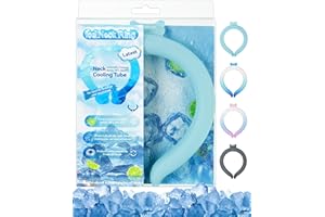 XINHOME Neck Cooling Tube Wraps Ice Ring Neck Cooler Personal Ice Pack Wrap for Hot Weather Gel Reusable Wearable Gel Cooling for Summer Heat Hot Flashes Freezer Below 64.4℉