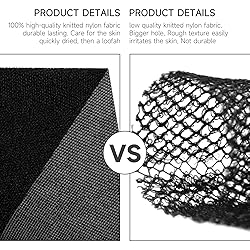 Metene 3 Pieces African Exfoliating Net, Colorful