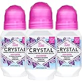 CRYSTAL Deodorant - Mineral Roll on Vegan Deodorant for Women and Men, Unscented - 2.25 fl. oz. (3 Pack) (Packaging May Vary)
