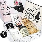 Cat Lover Gifts For Women, Best Cats Mom Gift Box For Mother's Day, Birthday, Christmas, Unique Silhouette Cat Themed Stuff For Daughters, Crazy Cats Lady, Friends, Girls