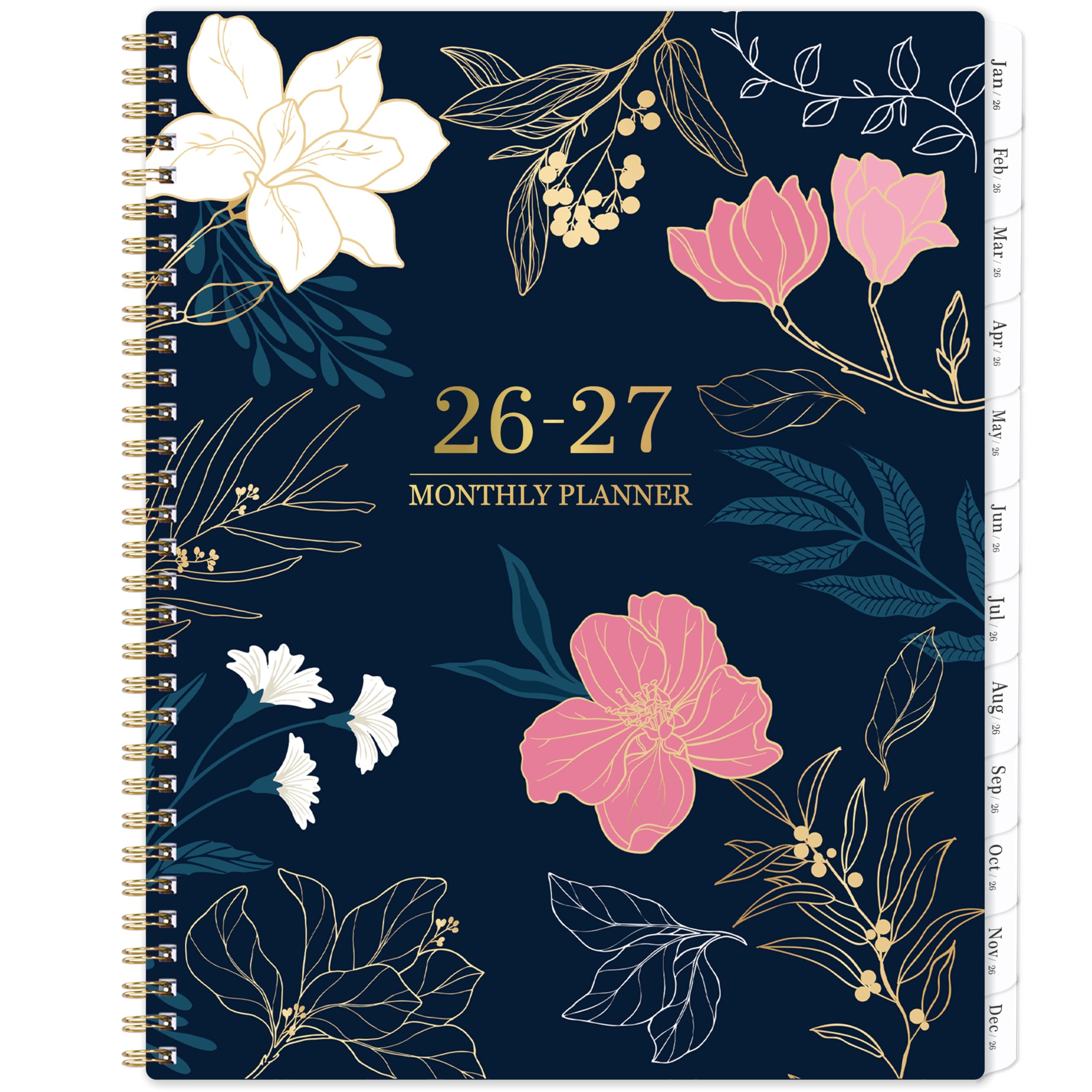 Photo 1 of 2026-2027 Monthly Planner/Calendar - Jan. 2026 - Dec. 2027, 9" x 11", Calendar Planner 2026-2027, 2 Year Monthly Planner, Tabs, 2-Size Pocket