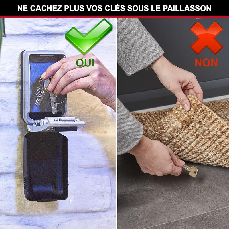 Boite à clés sécurisée rétroéclairée [Medium] [Fixation murale] - 5425EURD - Select Access Partagez vos clés en toute sécurité