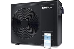 VARMINPOOL LiteFlow Series 35100BTU Pool Heat Pump for 10000 Gallons Above and In Ground Swimming Pools, Electric Pool Heater with Heating&Cooling Mode, WiFi Control, Titanium Heat Exchanger, 240V
