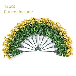 HyeFlora Artificial Fall Flowers Faux Mums for