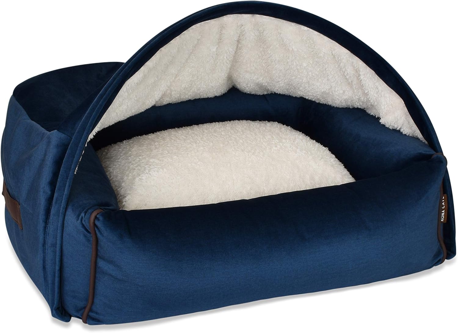 KONA CAVE Snuggle Cave Luxury Dog Bed with Detachable