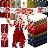 Shinymoon 16 Sets Christmas Scarf Bulk Pashmina Shawls and Wraps Women Christmas Favors