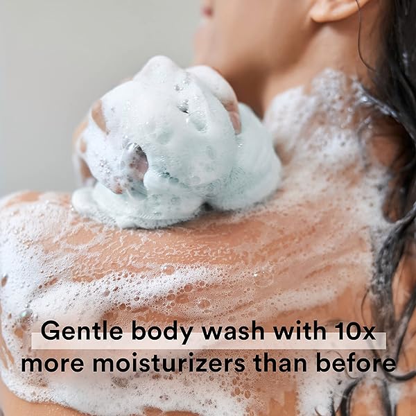 SUAVE ESSENTIALS GENTLE BODY WASH, COCOA BUTTER & SHEA WITH A SWEET OIL BLEND ESSENCE, INFUSED WITH VITAMIN E & HONEY EXTRACT 18 OZ