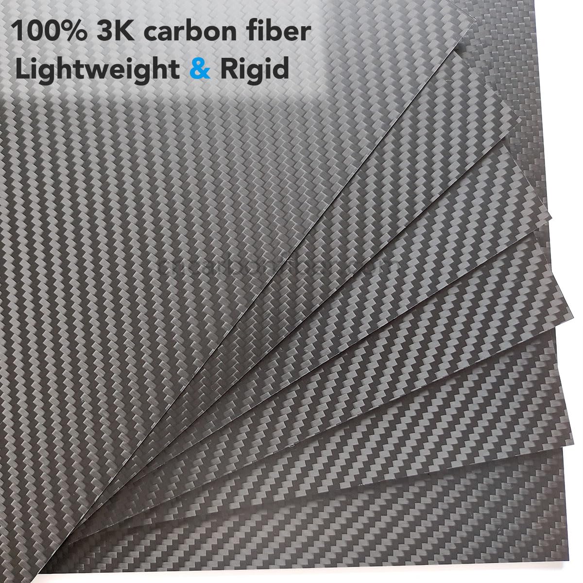 Foglio In Fibra Di Carbonio, 300mm X 300mm X 1mm | RS - Foto 2