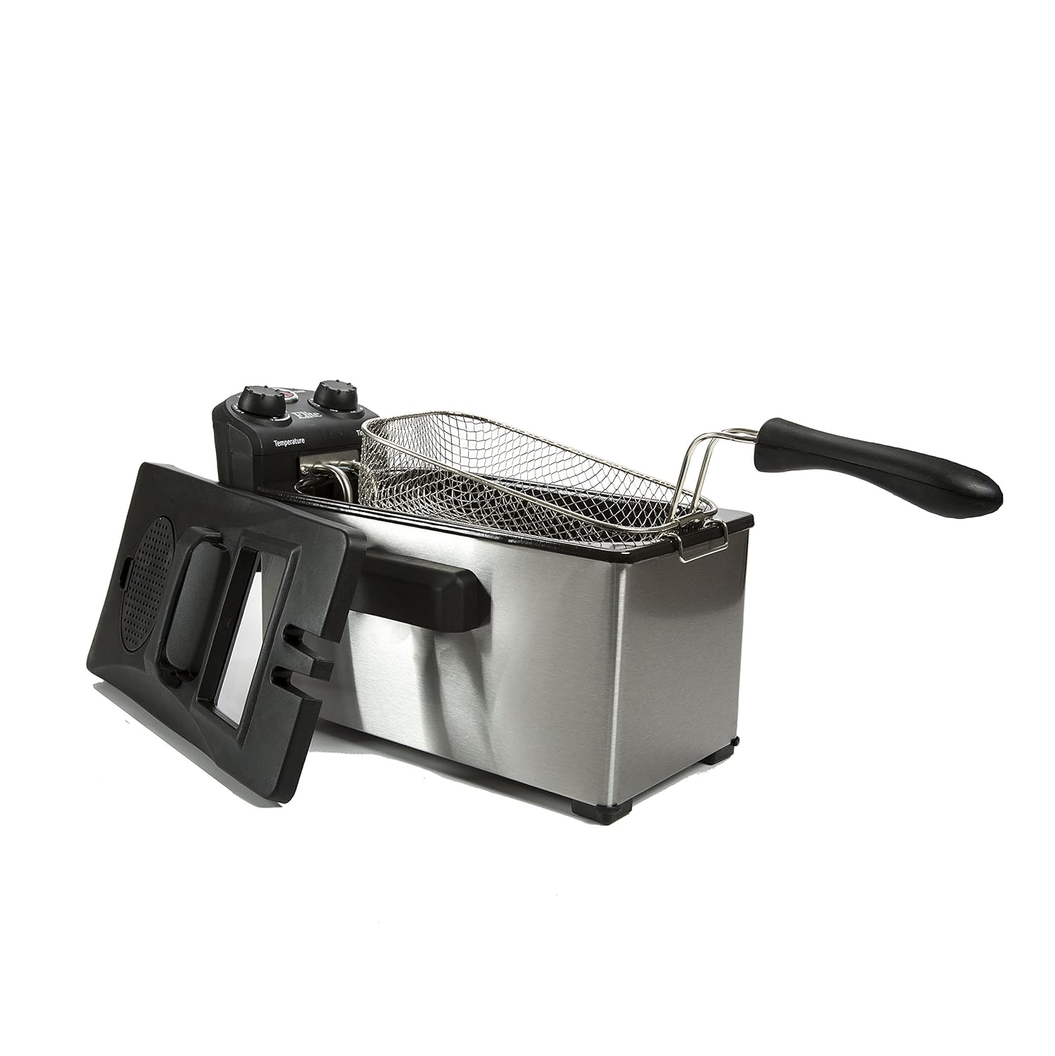 Elite Gourmet EDF3500 MaxiMatic 3.5 Quart Deep Fryer Stainless Steel