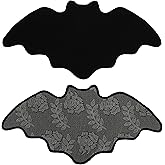 KYUYAO6 Bat Bath Mat Halloween Rug Goth Bath Mat,Non-Slip Rug for Front Door,Goth Mat for Bedroom,Black 30.1