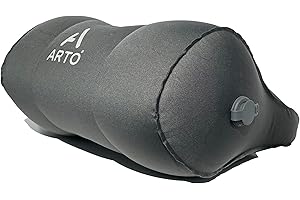 Arto Pillow- Inflatable- Ergonomic, Lightweight, Water-Resistant, and Durable Neck Support for All Sleeping Positions. Perfect for Camping, Hiking, Backpacking, and Travel.