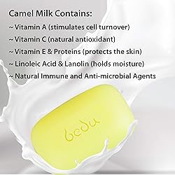 BEDU CAMEL MILK SOAP, 3.5oz Bars, 6 pack, Evening