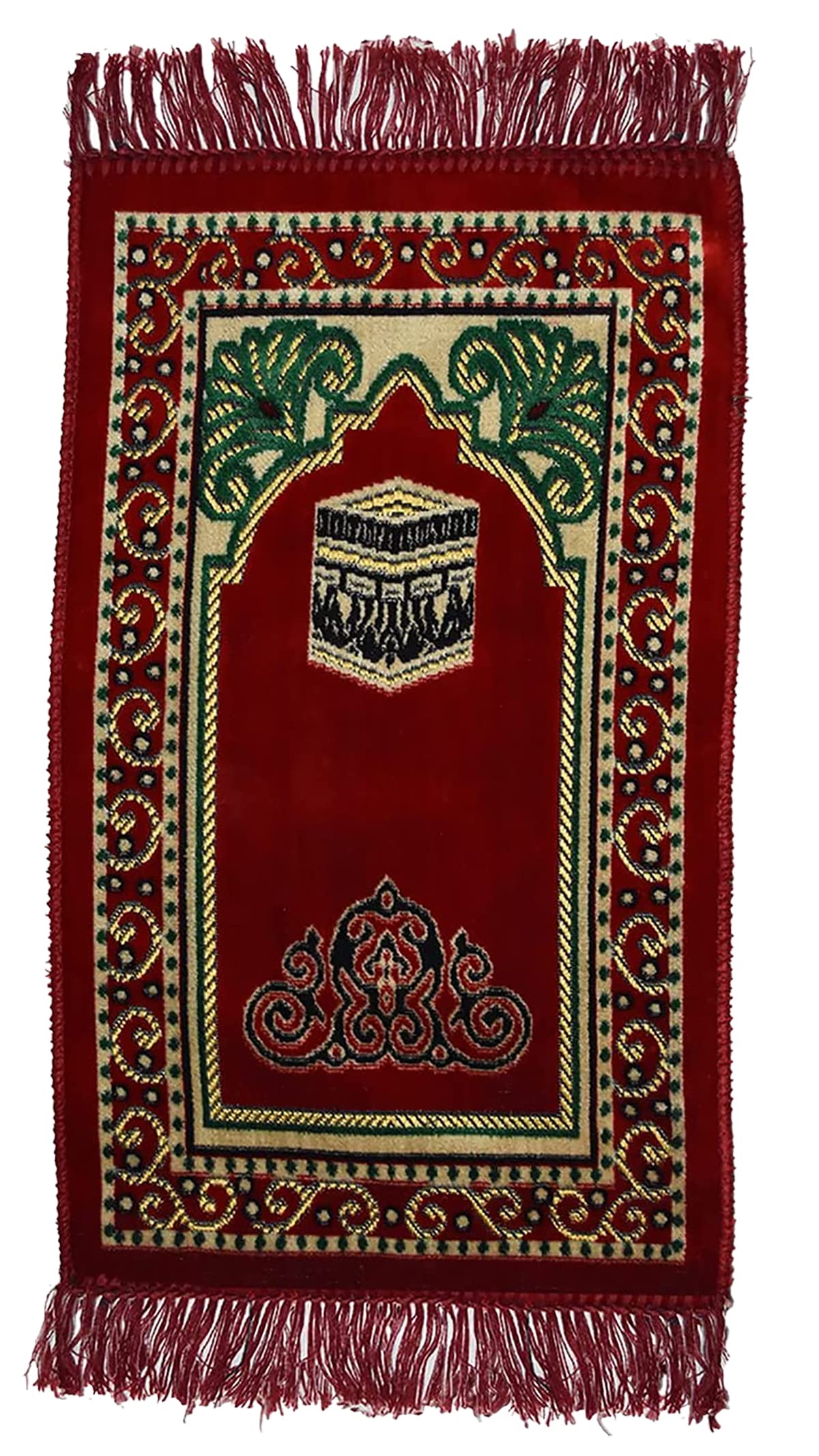 Photo 1 of (Red) Childrens Muslim Prayer Carpet Rug Mat Islamic Salat Small Kids Sajda Janamaz Rugs Sajadah Namaz Sajjadah Small Child Toddler Mosque Mini Praying Gebetsteppich Musallah Salah Ramadan