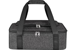 KENOBE Casserole Carrier for Hot or Cold Food, Heat Resistant Insulated Casserole Dish Tote Bag for Potluck Parties Dinners Picnic Cookouts Beach, Fits 9"×13" Baking Dish