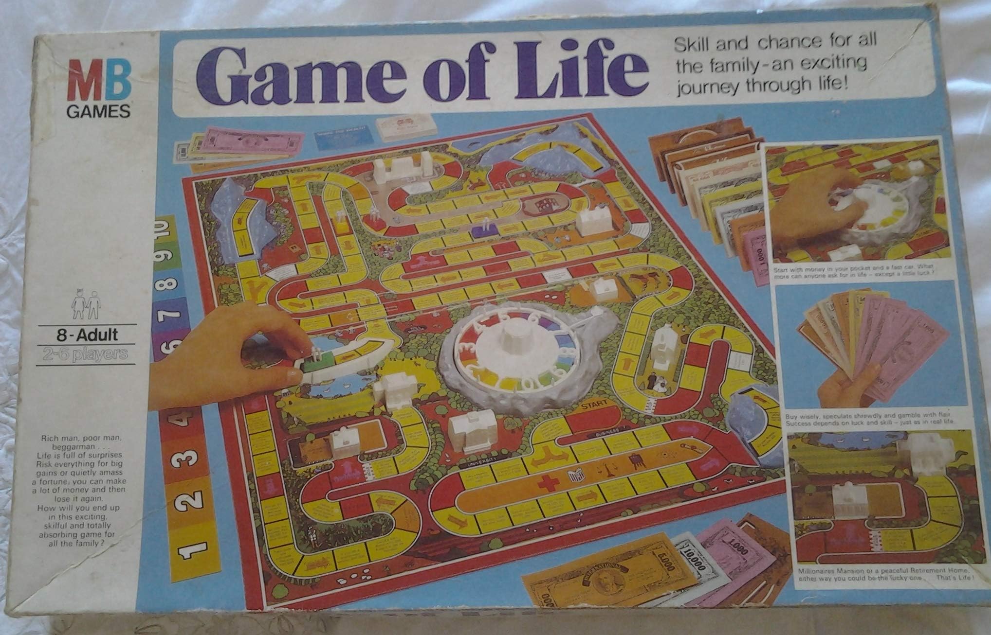 GAME OF LIFE. RARE VINTAGE 1976 EDITION, MB GAMES BOARD GAME.