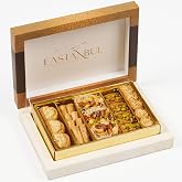Eastanbul Baklava, Baklava Pastry, Baklava Gift Box, Dulces Arabes, 8.8oz | Middle Eastern Sweets, Turkish Desserts, Baklava Pistachio &amp; Cashew Rich Pastry, Arabic Sweets, Turkish Gifts