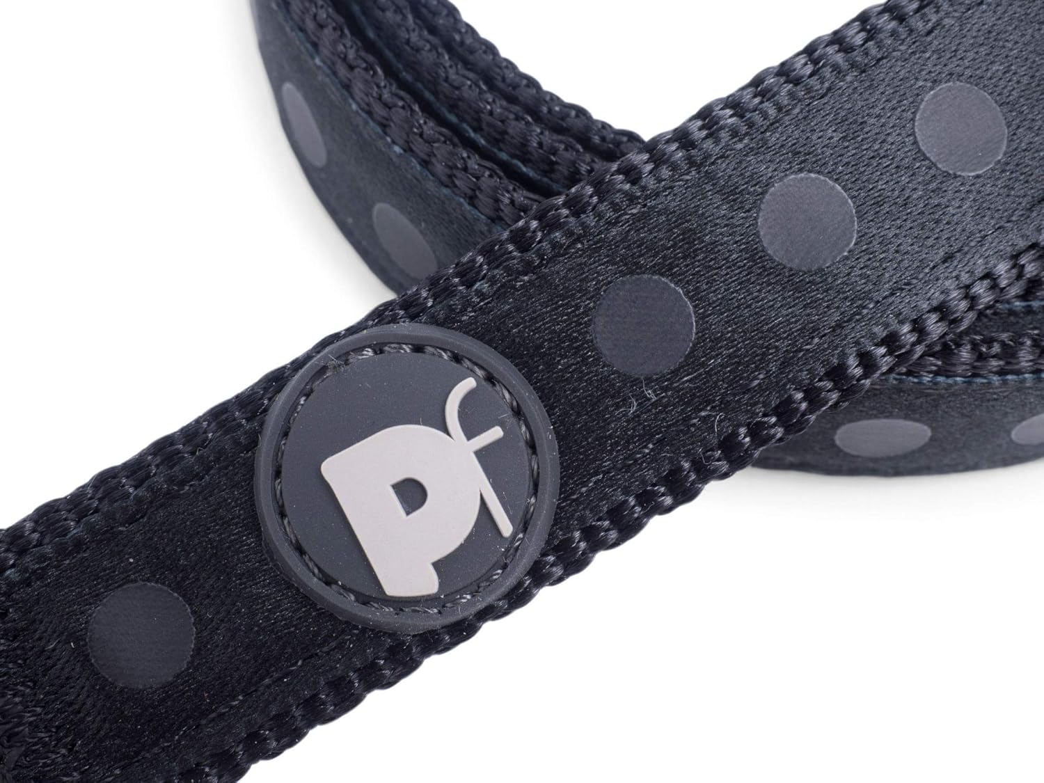 Petface Tonal Dots Print Dog Lead, Medium, Black - Image 5