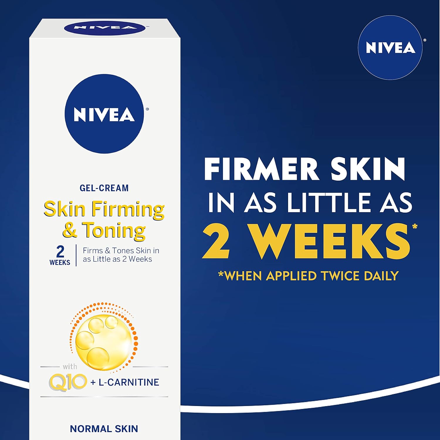 NIVEA Skin Firming & Toning Body Gel-Cream, With Q10 For Normal Skin, Truly Yours, 6.7 Oz Tube : Body Gels And Creams : Beauty