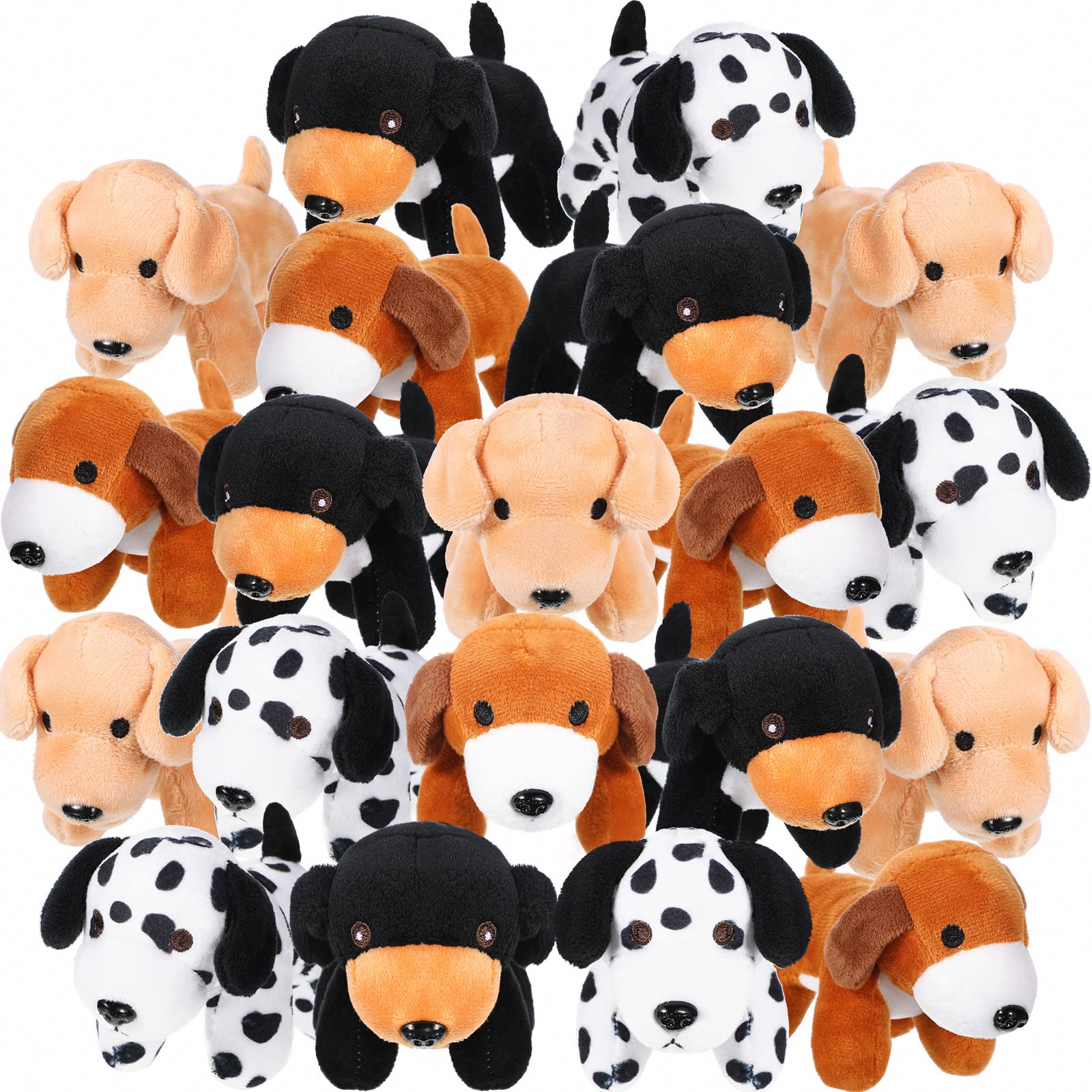 Photo 1 of Sosation 20 Pcs Mini Plush Stuffed Dogs Bulk Dog Party Favors Adopt a Puppy Toy Back to School Party Favor Soft Plush Animal for Kids Birthday Classroom Gift Decoration(Spot Style,Vivid Color)