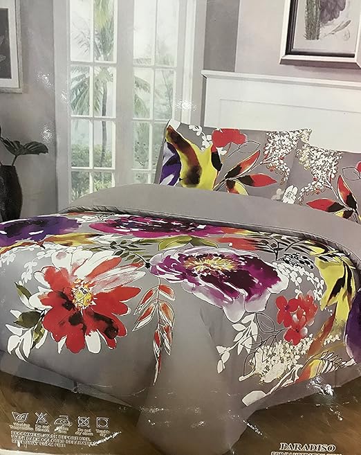 100 Egyptian Cotton Sateen Super King Duvet Cover PARADISO TC400 With