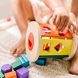 Melissa & Doug Match & Roll Shape Sorter Toy Multicolor view 6