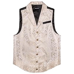 Barry.Wang Beige Victorian Vest Loki Men Costume