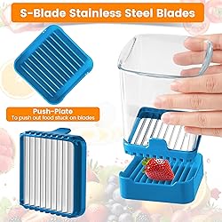 Upgraded Fruit Slicer Cup, Strawberry Slicer with