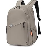 Nixjoro 40x30x15cm Personal Item Bag Travel Backpack Carry On Flight Approved with Anti-Theft Pocket Water-resistant Casual Daypack for Weekender Business Hiking,Beige