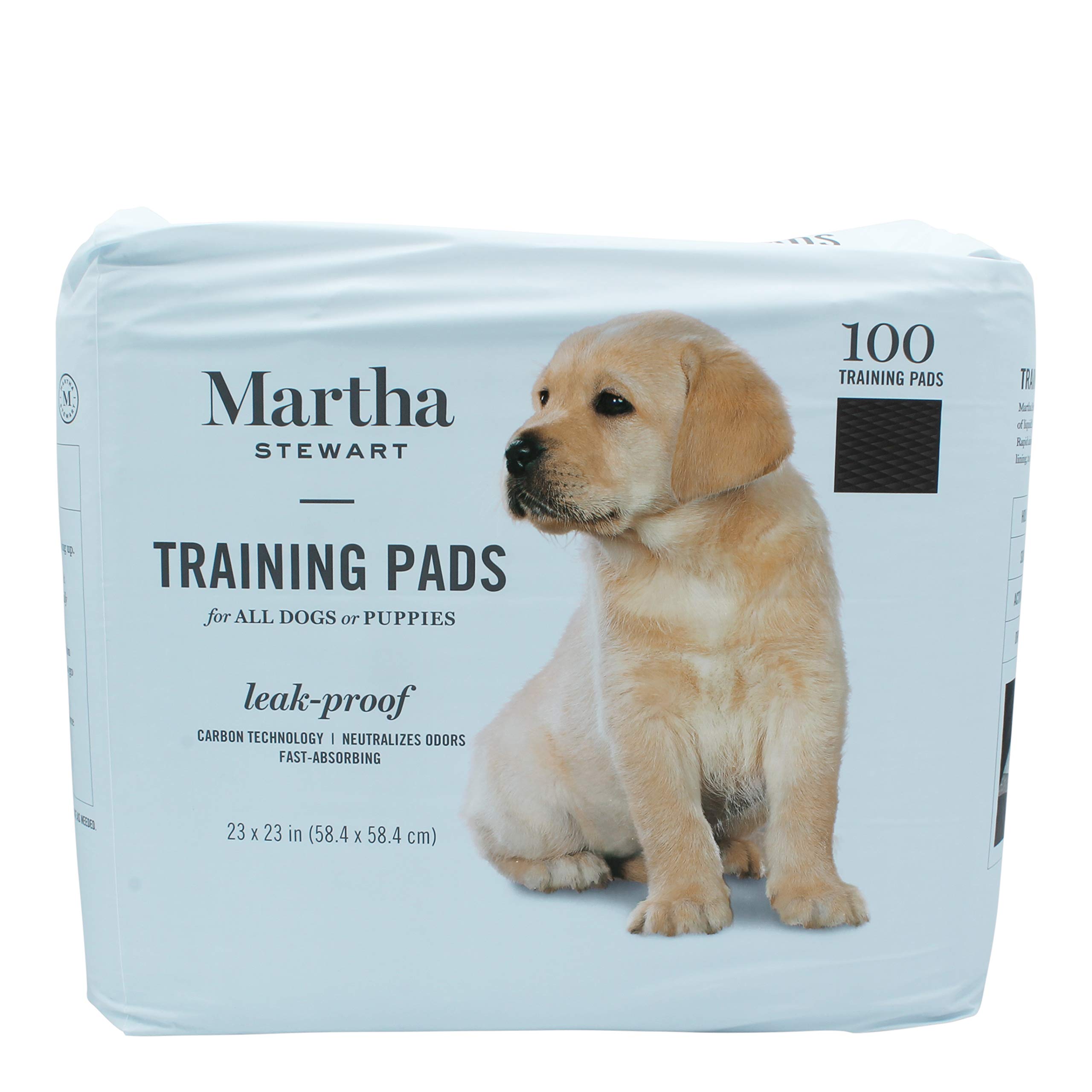 Martha Stewart for Pets Training Pads for All Dogs & Puppies | 23" x 23" Puppy Pads, 100Count, 100 Count - 23" x 23" (FF10284)