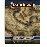 Pathfinder Flip-Mat Wilderness Camps, Double-Sided RPG Battle Map, 24x30 | Badlands Hunting Camp and Jungle Encampment, Set Up Camp or Raid a Rival, Folds to 8x10 for Easy Travel