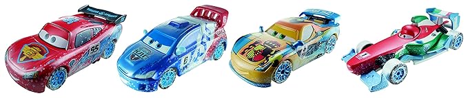 Disney Cars Ice Racers Moscow Race 1:55 Diecast Car 4-Pack
