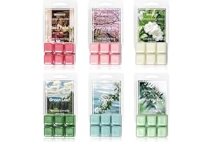 MARACCO Spring & Summer Scented Wax Melts, Soy Wax Cubes for Wax Warmer, Wax Melts Wax Cubes, 6 x2.5oz