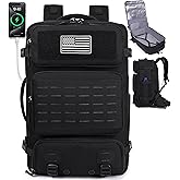 HILOMON Mens Travel Backpack 40L, TSA Approved Carry On X-Large Backpack with USB Charging Port Durable Water-resistant Convertible Duffle Luggage Bag Large Weekender Bag Daypack Fits 17.3 Inch Laptop