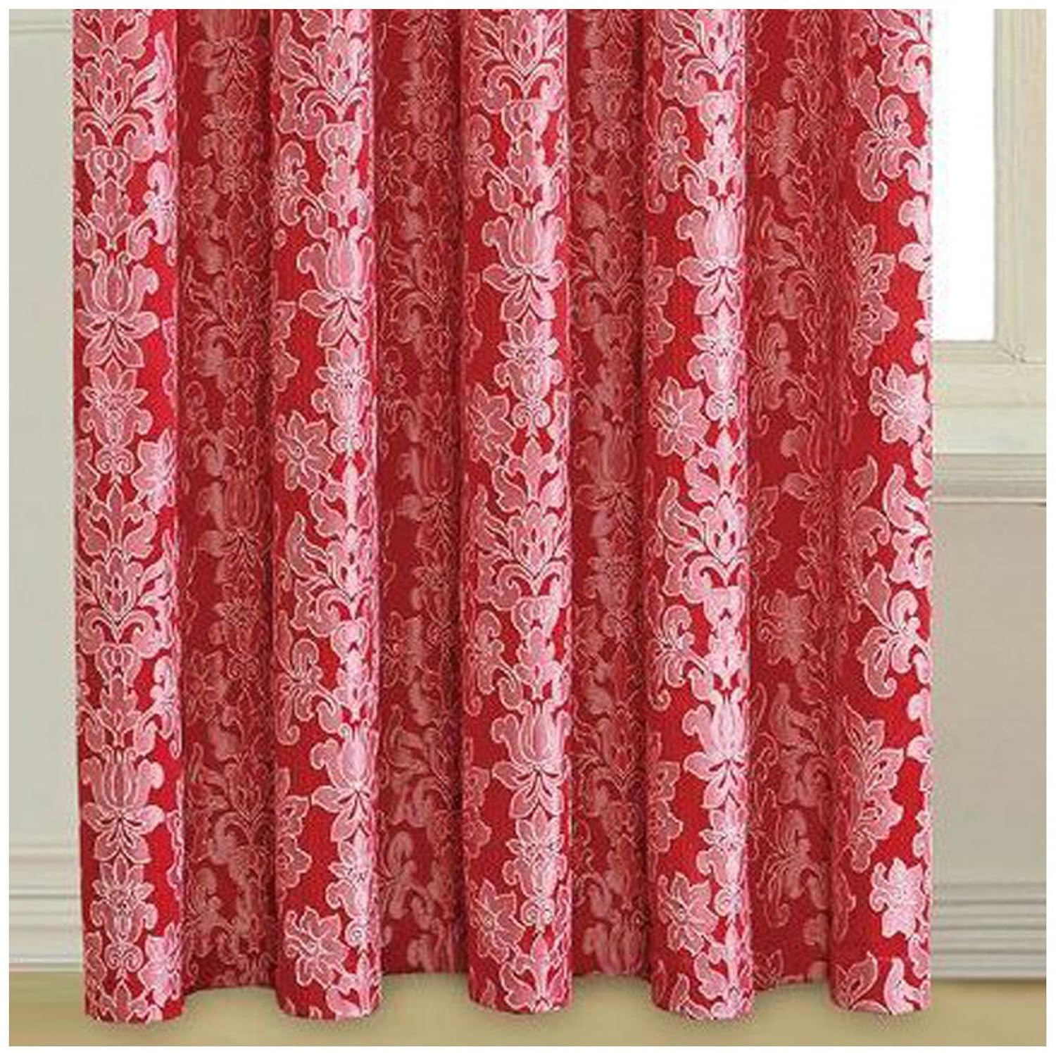 Luxury Jacquard Curtains Fully Lined Ready Made Tape Ring Top Eyelet