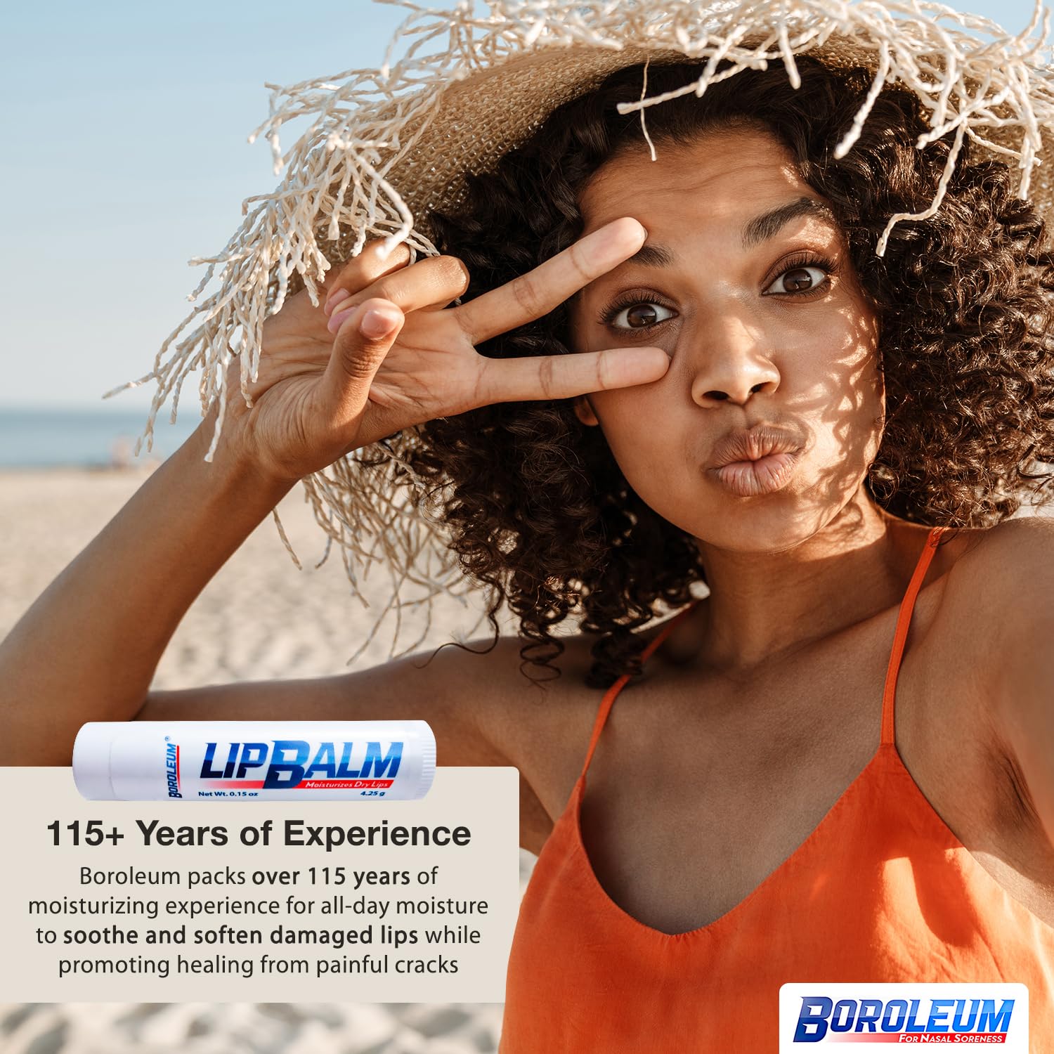 Natural Lip Balm by Boroleum | Best Chapped Lip Moisturizer for Dry Cracked Lips | All Natural Ingredients for Men Women and Kids | 4.25 gr. Tubes, 2 Lip Balms Per Pack