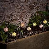 Lights4fun Set of 6 Mini Black Iron Shepherd’s Hooks for Garden Lights view 4