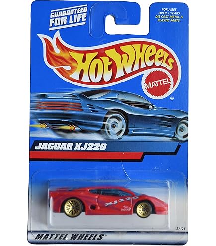 Amazon.com: Hot Wheels Jaguar XJ220, red : Toys & Games