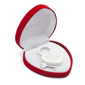 Remmo&Love Herz SILBER in HERZBOX Liebesschloss mit Gravur Luxus Traumhaft Romantisches Großartige Ewige Liebe Love Valentins
