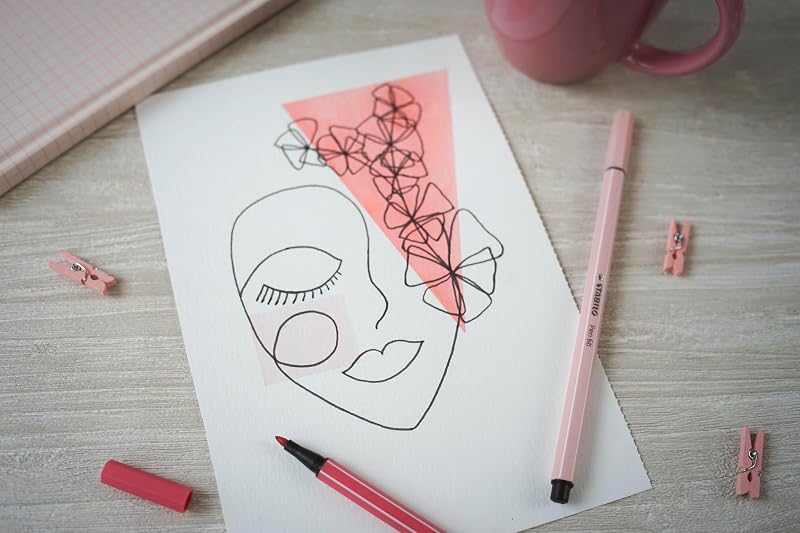 - Estojo de cartão com canetas de desenho NatureCOLORS Edição 68 de 10 canetas