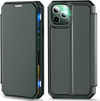 Amazon Co Jp Iphone 11 ケース 手帳型 6 1インチ アイフォン 11 カバー Puレザー スタンド マグネット機能 カード収納 ワイヤレス充電対応 スマホケース 放熱性抜群 衝撃吸収 全面保護カバー グリーン 家電 カメラ