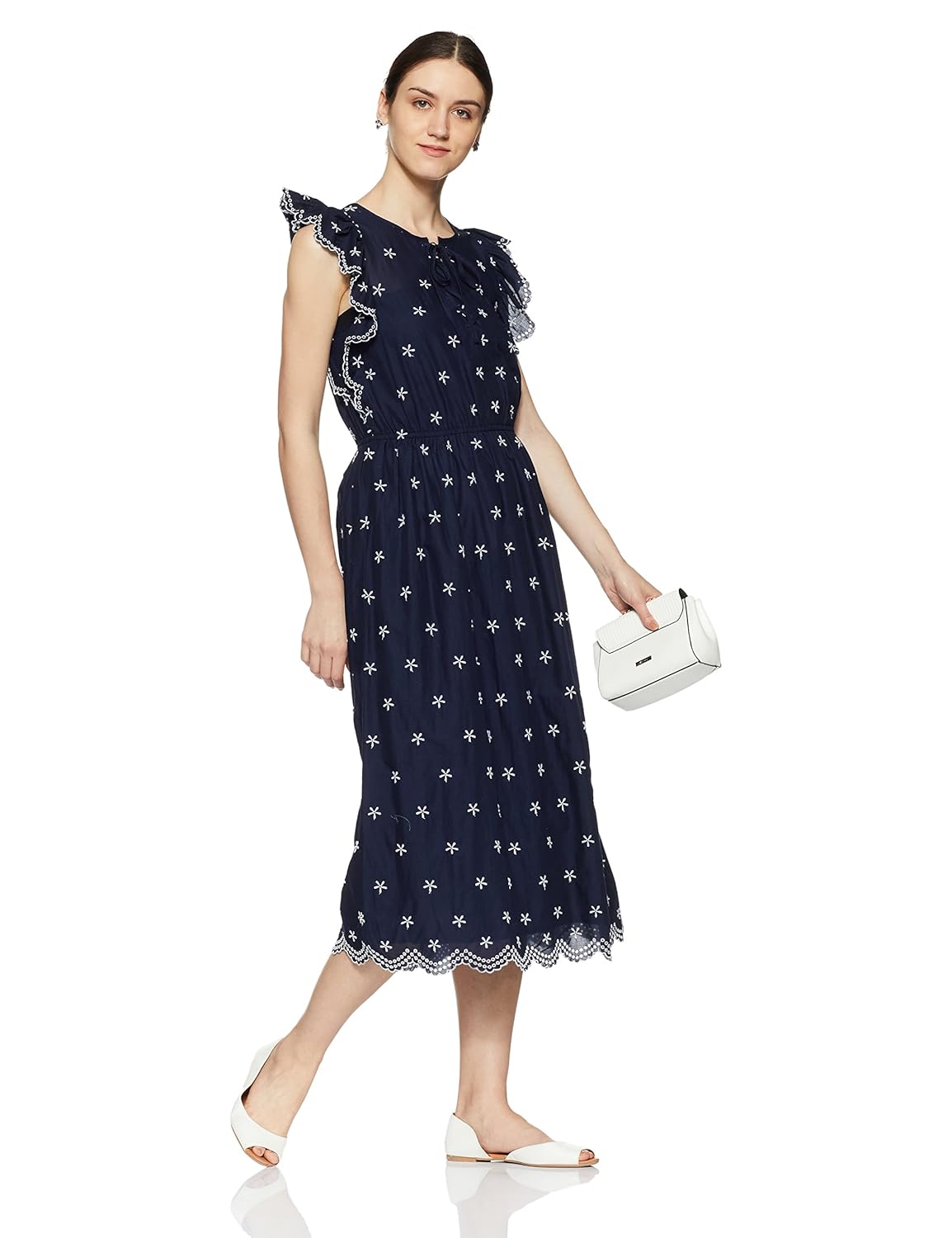 gap midi eyelet dress