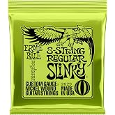 Ernie Ball 8-String Regular Slinky Nickel Wound Electric Guitar Strings, 10-74 Gauge (P02629)